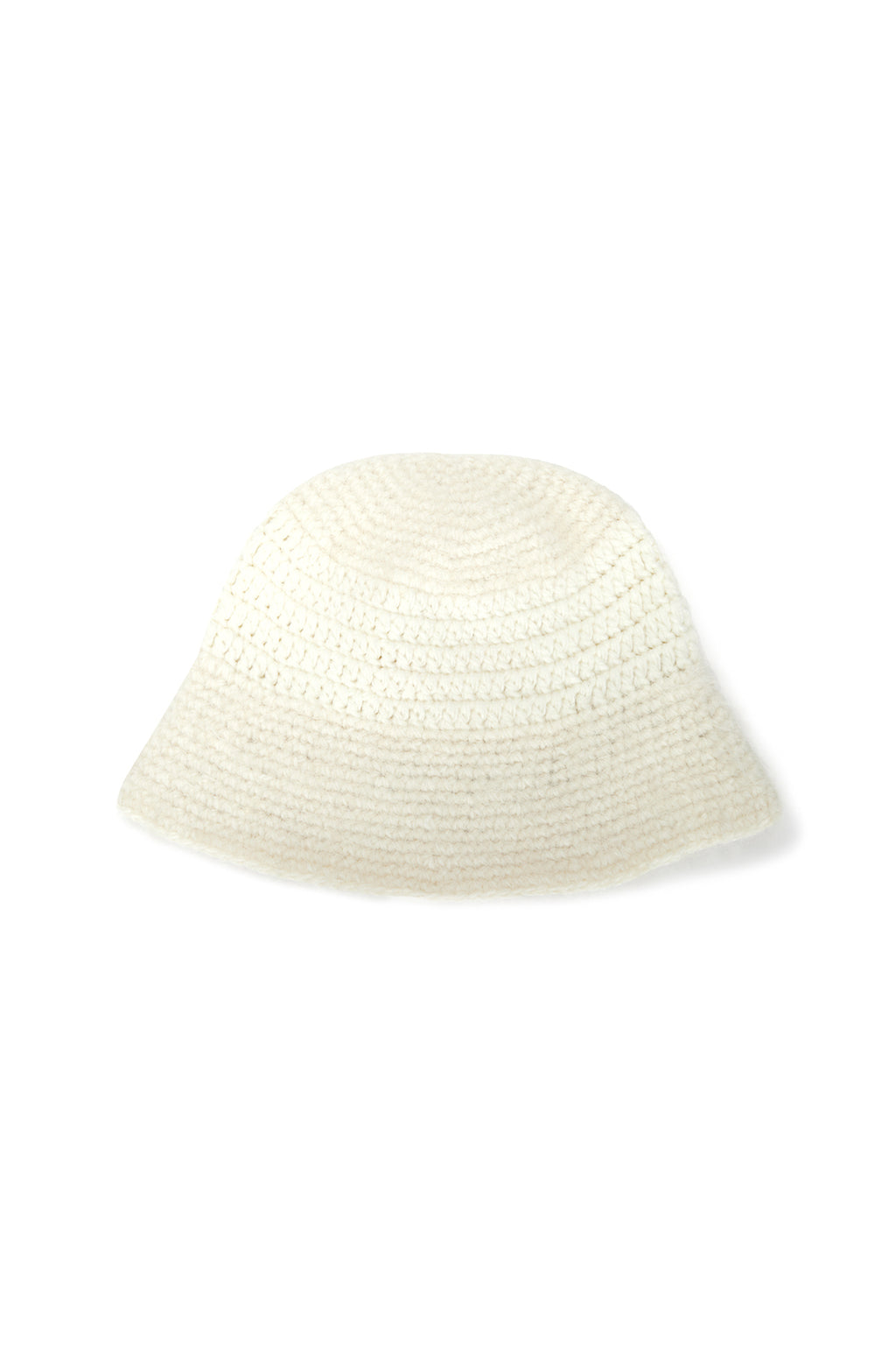 Matin Kim - Logo Hairy Knit Bucket Hat (Ivory) product image 2 | TRAB K-Fashion Australia