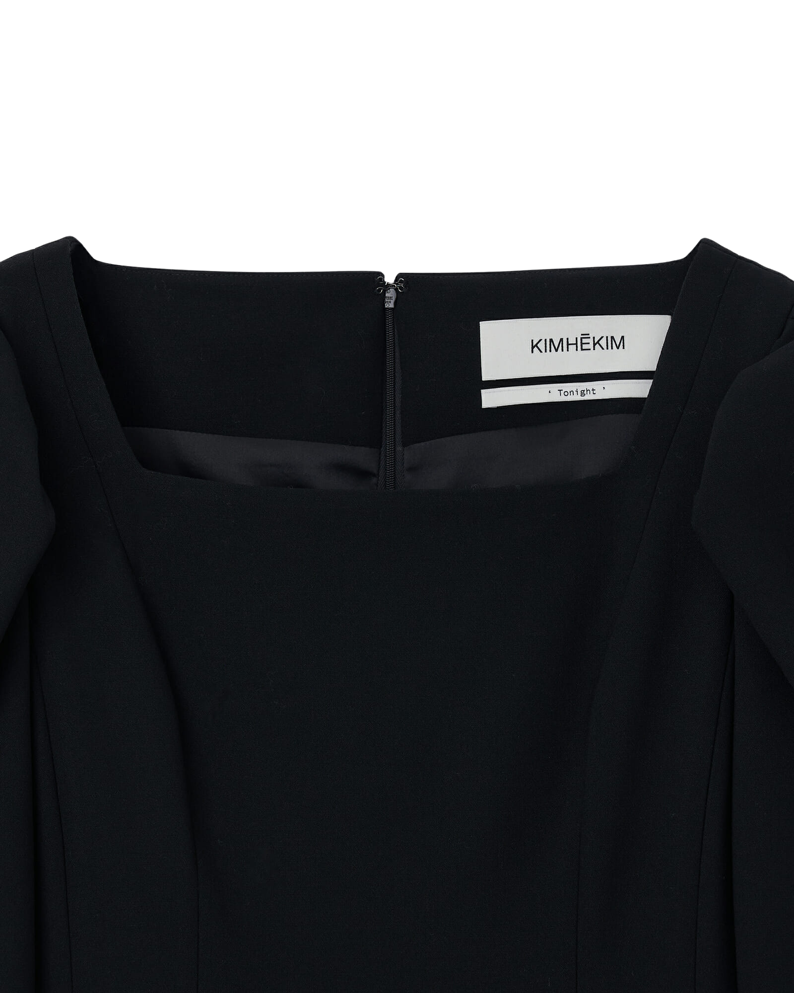 Kimhe Kim - Square-Neck Wool Mini Dress (Black) product image 8 | TRAB K-Fashion Australia
