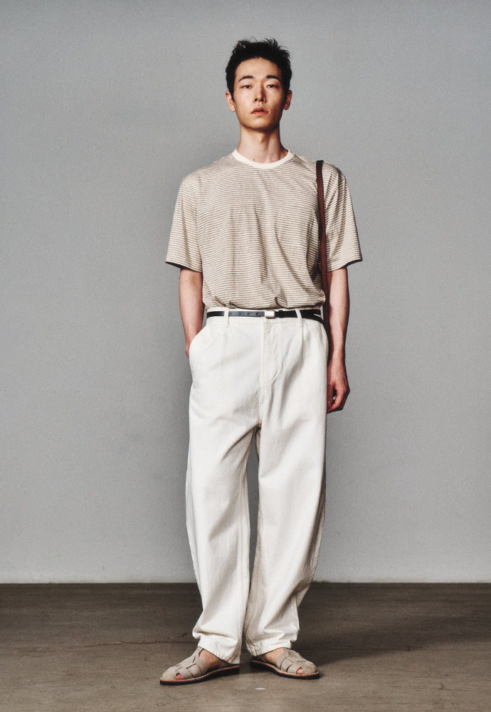 Art if acts - Washed Stripe Pocket S/S Tee (Dove) product image 5 | TRAB K-Fashion Australia