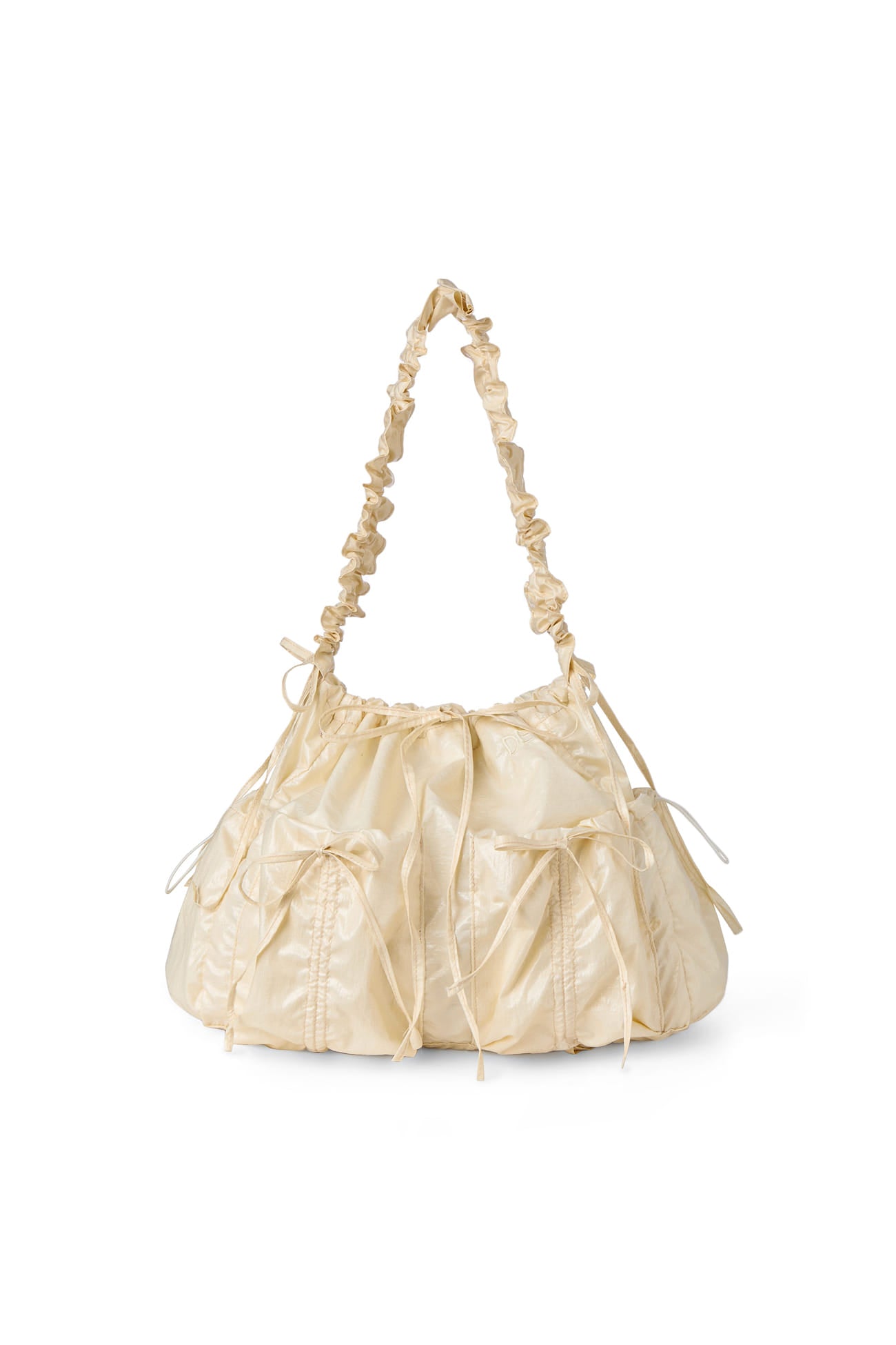 Deinet - Deinet Coating Shirring Bag (Cream) product image 1 | TRAB K-Fashion Australia