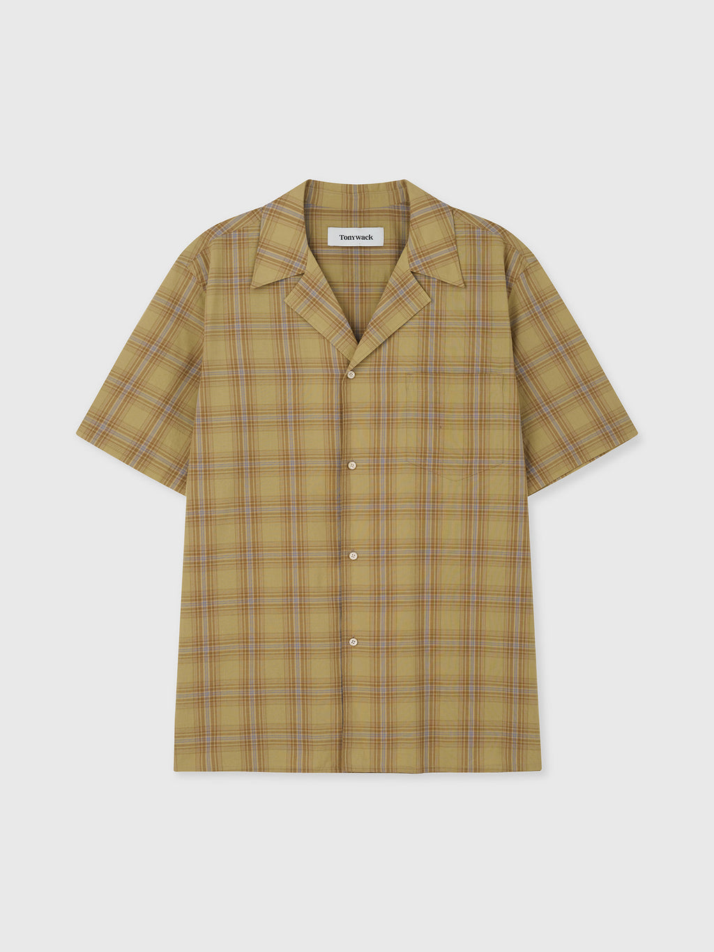 Tonywack - Checked Cotton Bowling Shirt (Dusty Citron) product image 10 | TRAB K-Fashion Australia