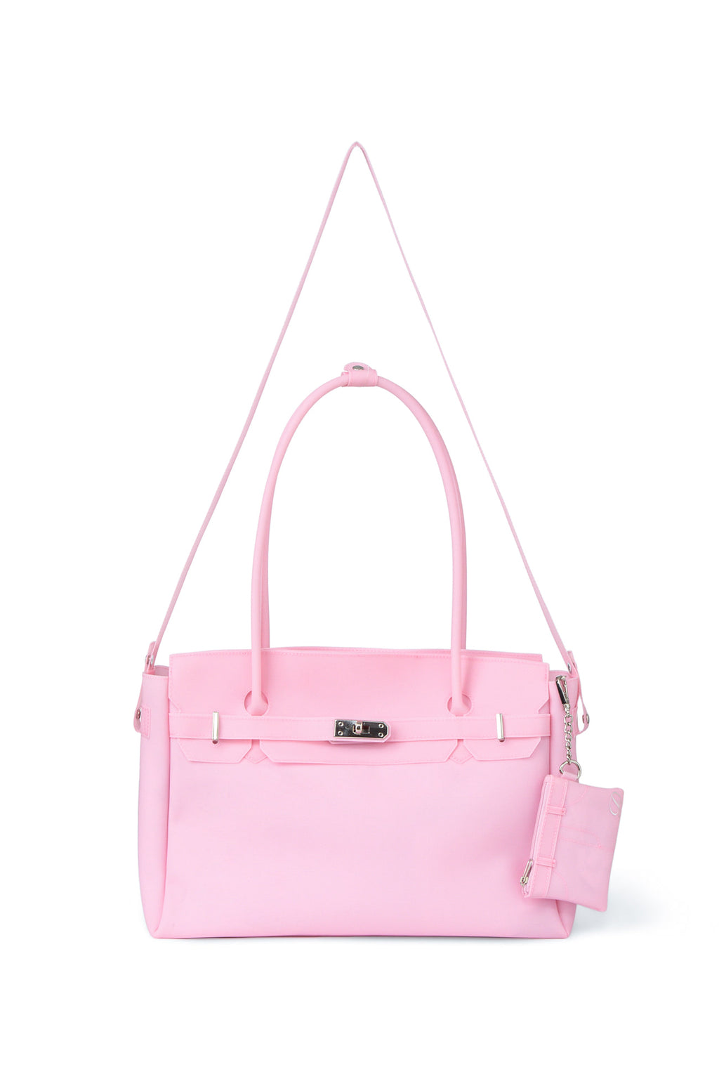 Deinet - [free Card Wallet] Jelly Two-Way Big Bag (Pink) product image 5 | TRAB K-Fashion Australia