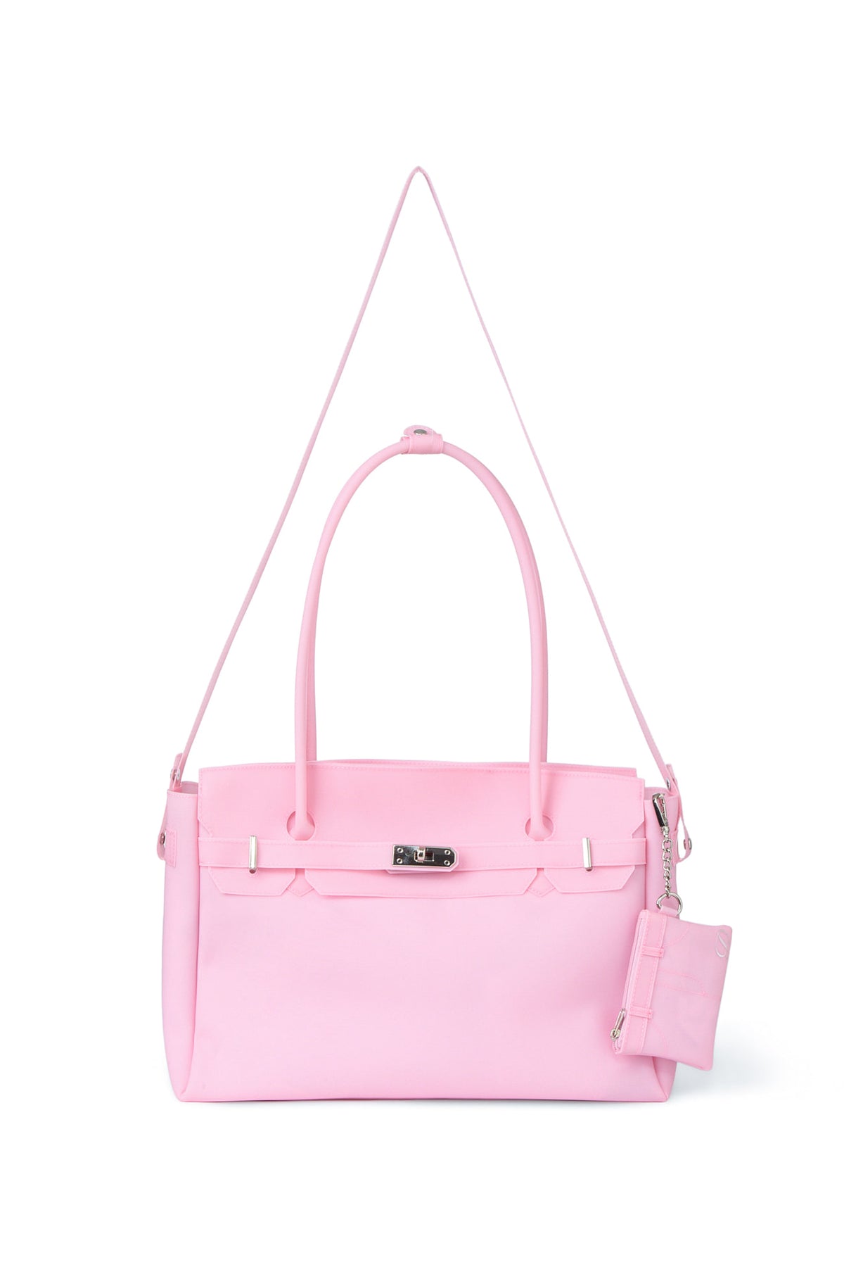 Deinet - [free Card Wallet] Jelly Two-Way Big Bag (Pink) product image 5 | TRAB K-Fashion Australia