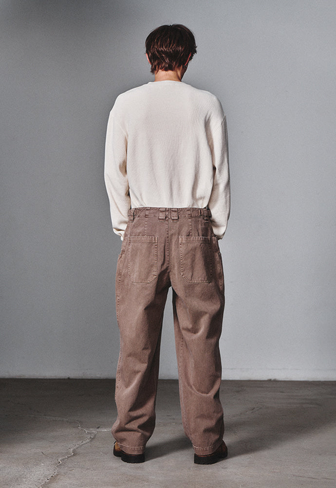 Art if acts - Garment Dyed Waffle Henley (Cream) product image 3 | TRAB K-Fashion Australia