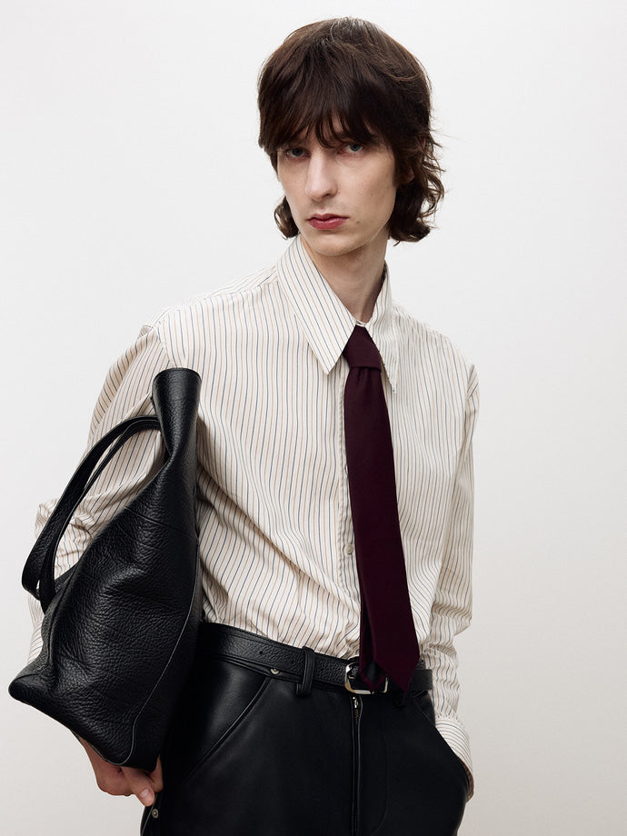 Tonywack - Brushed Cotton Multi Stripe Shirt (Ecru Multi Stripe) product image 1 | TRAB K-Fashion Australia