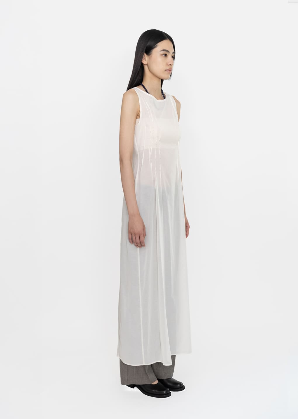 Amomento - Pintuck Dress (Ivory) product image 3 | TRAB K-Fashion Australia