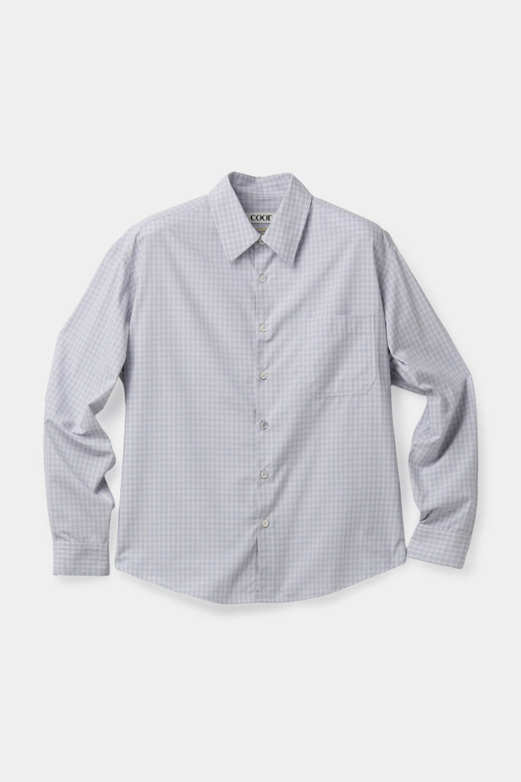 Coor - Micro Ombre Check Shirt (Blue Pink) product image 1 | TRAB K-Fashion Australia
