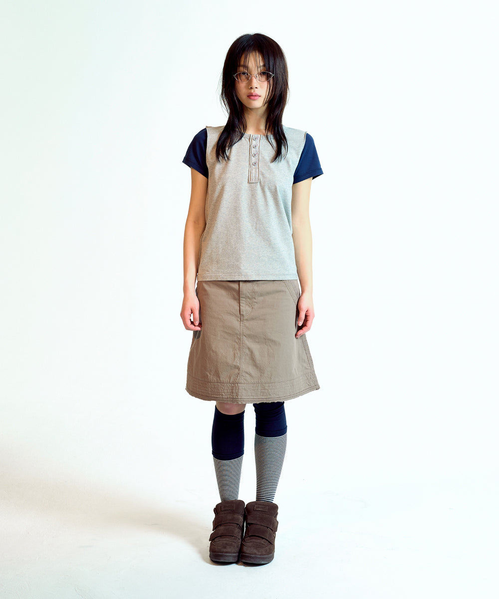 Coyseio - Dudu Reverse T-Shirt (Melange Grey) product image 9 | TRAB K-Fashion Australia