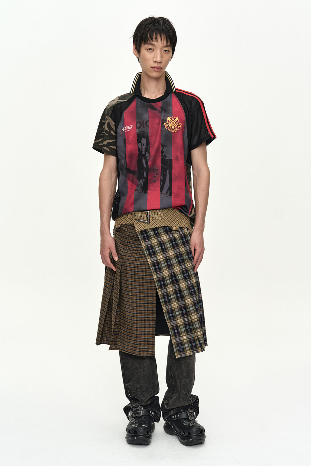 Andersson Bell - Reworked Football T-Shirt (Black/Red) product image 9 | TRAB K-Fashion Australia