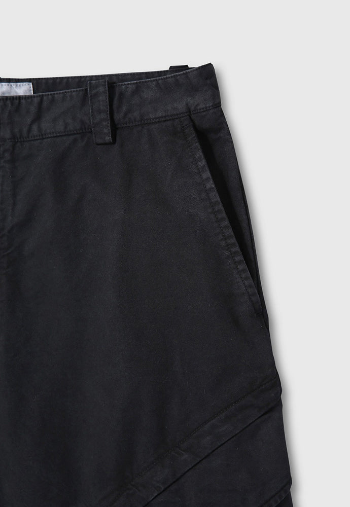 Tonywack - Garment-Dyed Gabardine Wide Cargo Pants (Carbon Pigment) product image 10 | TRAB K-Fashion Australia