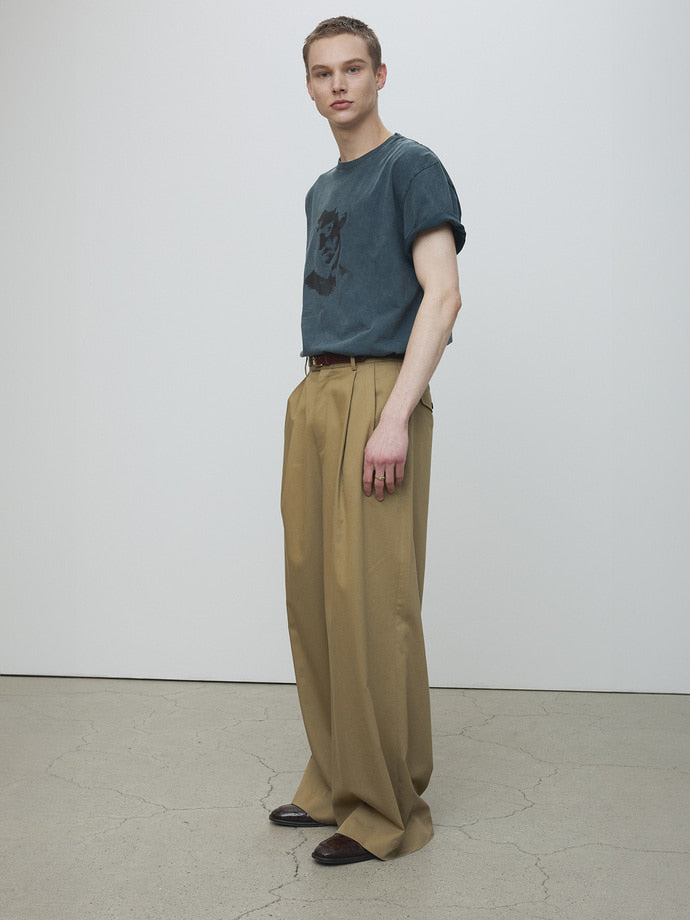 Tonywack - Portrait Garment Dyed T-Shirt (Faded Navy) product image 6 | TRAB K-Fashion Australia