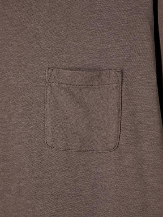 Art if acts - Garment Dyed Slub Pocket T-Shirt (Brown) product image 10 | TRAB K-Fashion Australia