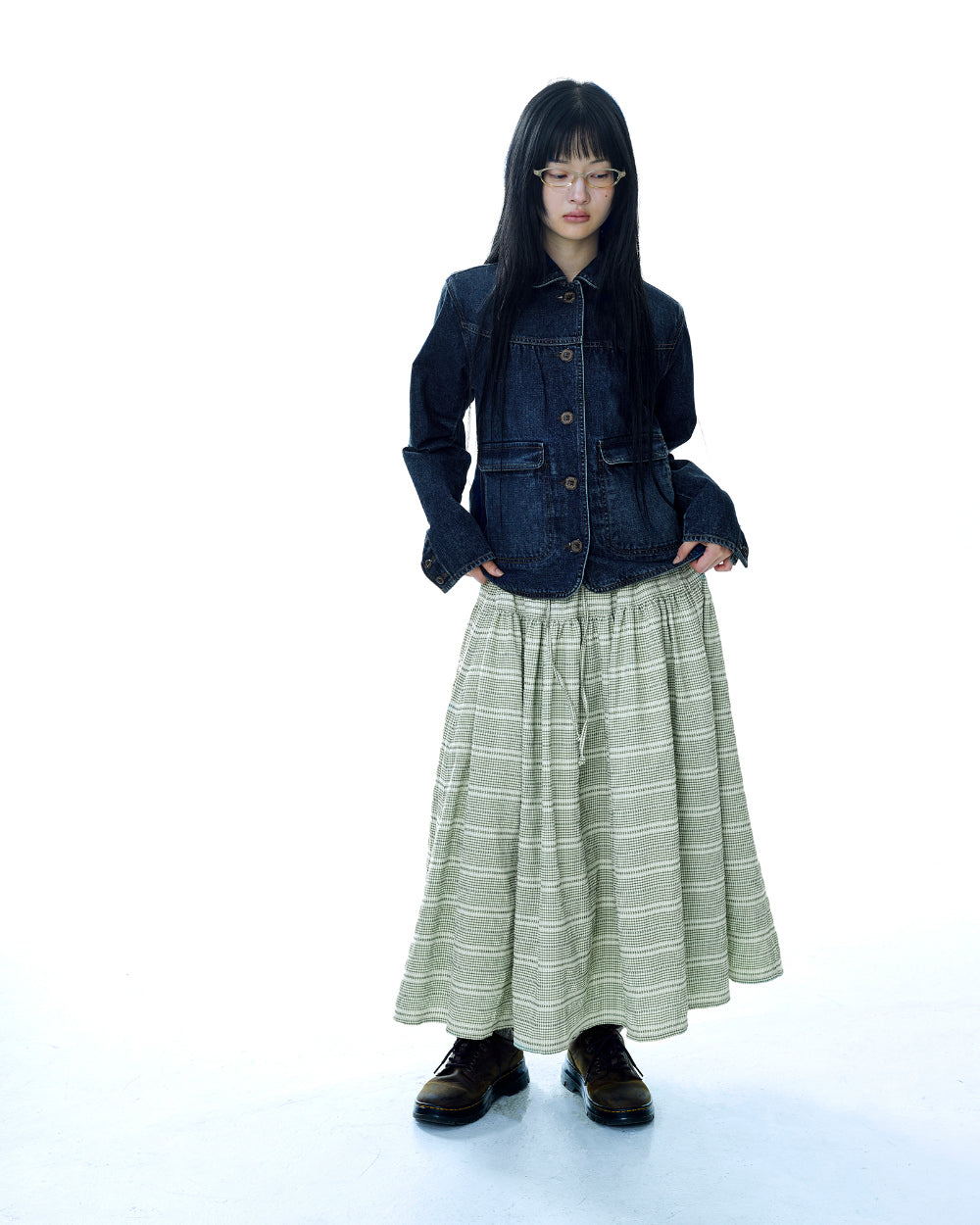 Coyseio - Wide Shirring Skirt (Light Green) product image 11 | TRAB K-Fashion Australia
