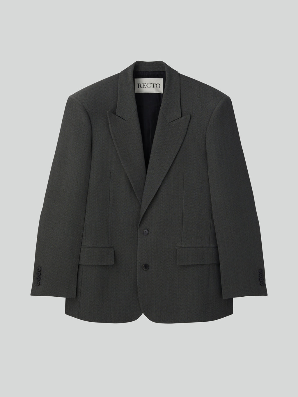 Recto - Oversized Daddy Jacket (Dark Grey) product image 4 | TRAB K-Fashion Australia