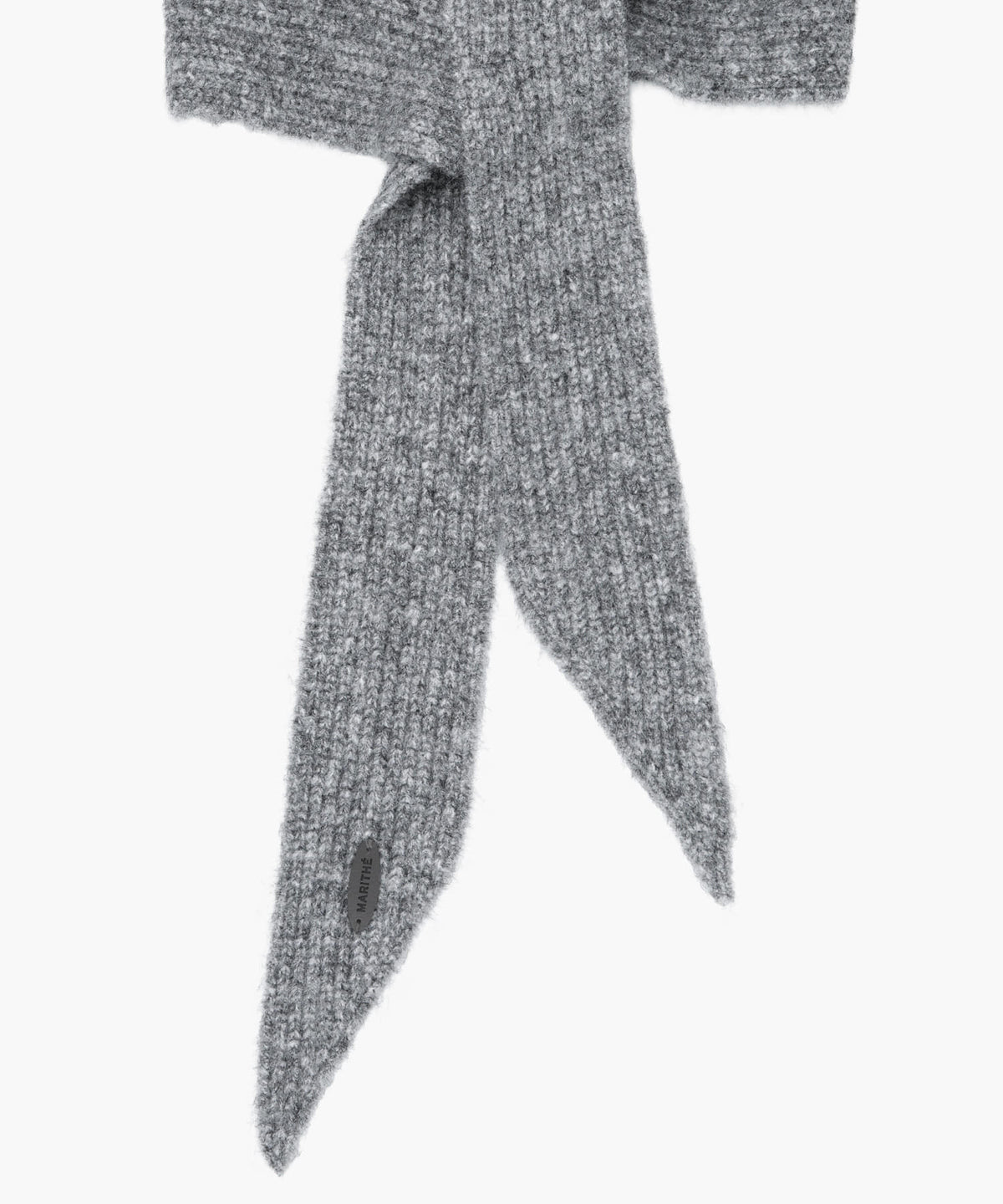 Marithe & Francois Girbaud - Regular Logo Scarf Balaclava (Melange Gray) product image 4 | TRAB K-Fashion Australia