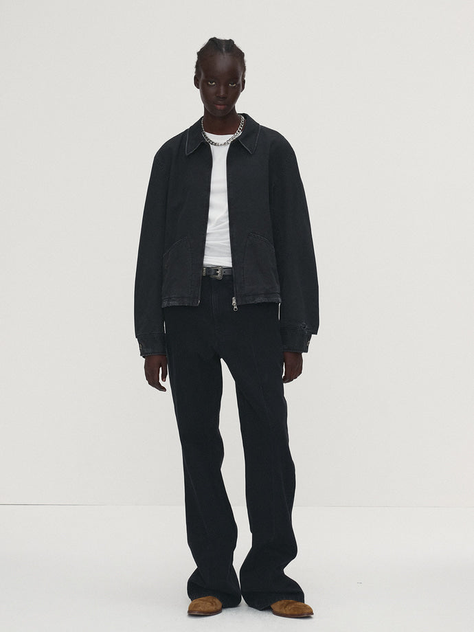 Tonywack - Flared-Leg Tailored Jeans (Washed Black) product image 1 | TRAB K-Fashion Australia