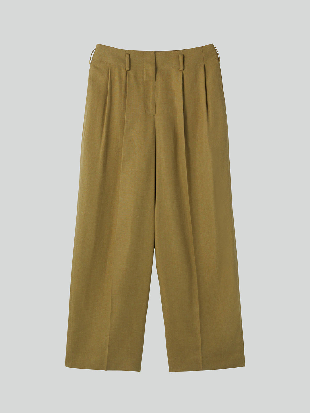 Recto - Linen Blend Pleated Pants (Beige Khaki) product image 5 | TRAB K-Fashion Australia
