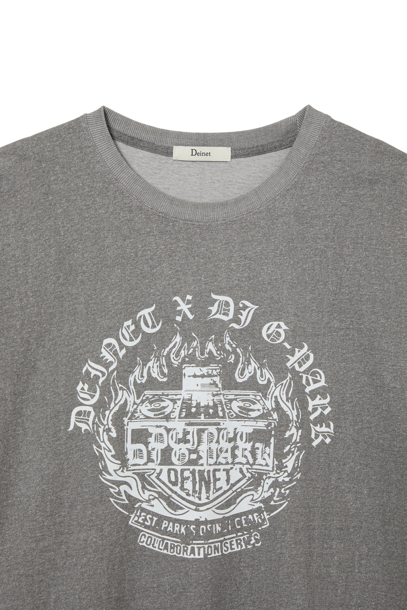 Deinet - Dj Graphic Oversized T-Shirt (Charcoal) product image 3 | TRAB K-Fashion Australia