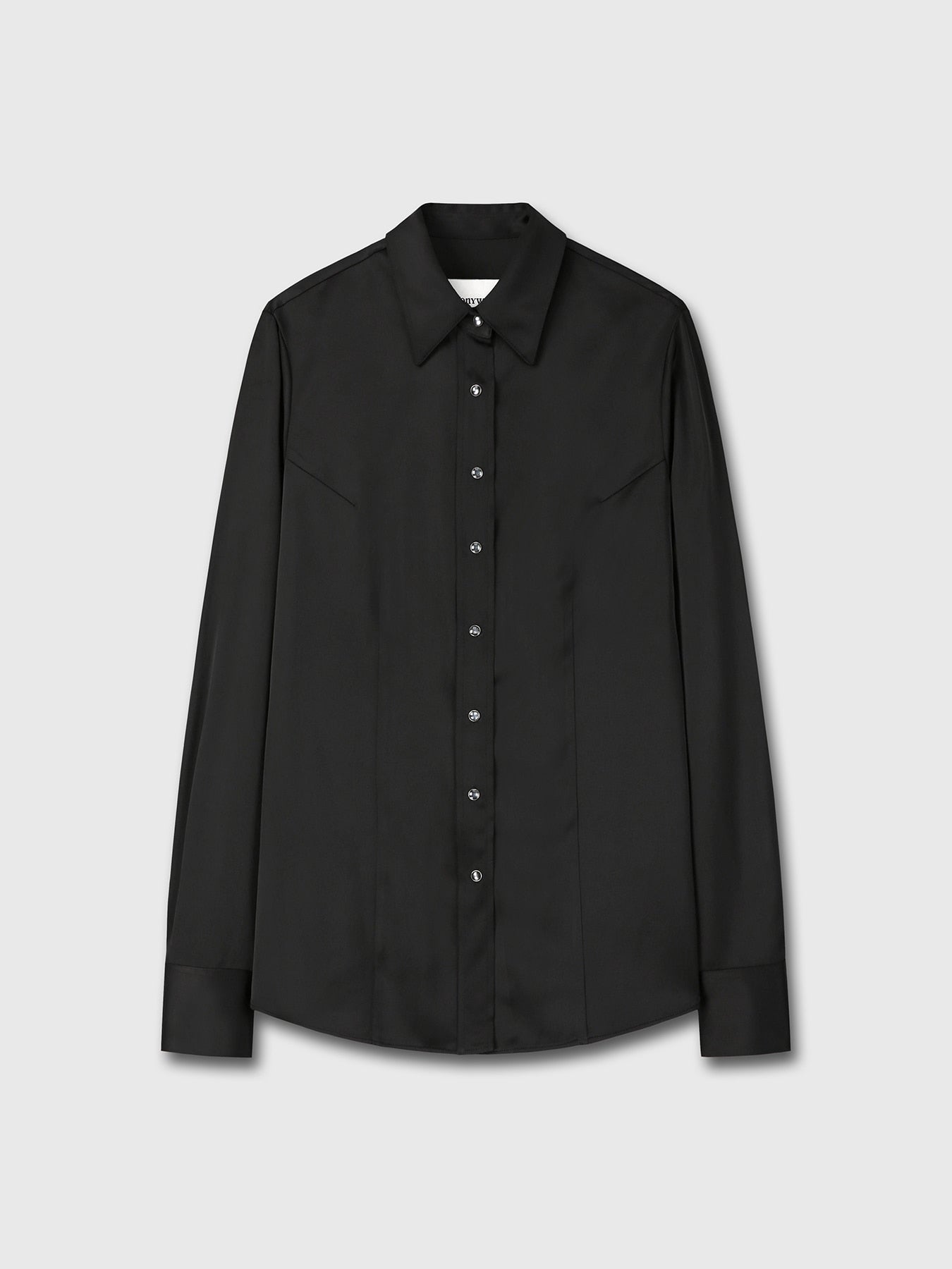 Tonywack - Satin Regular-Fit Shirt (Black) product image 7 | TRAB K-Fashion Australia