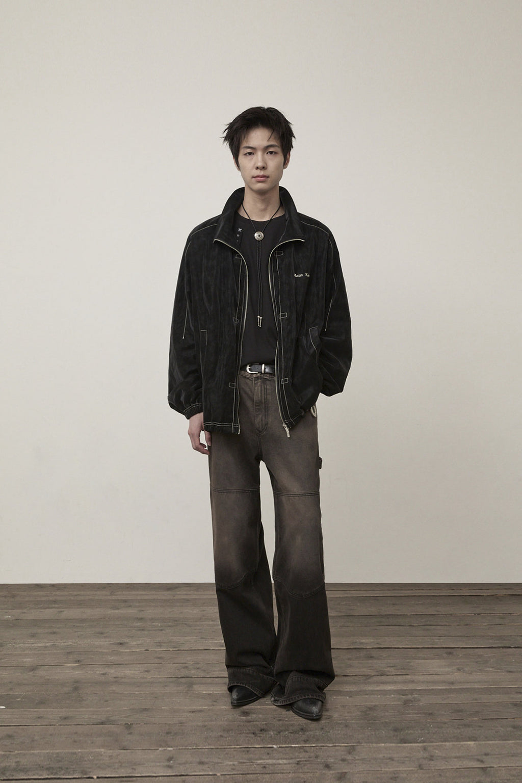 Matin Kim - Stitch Point High Neck Jumper (Black) product image 14 | TRAB K-Fashion Australia