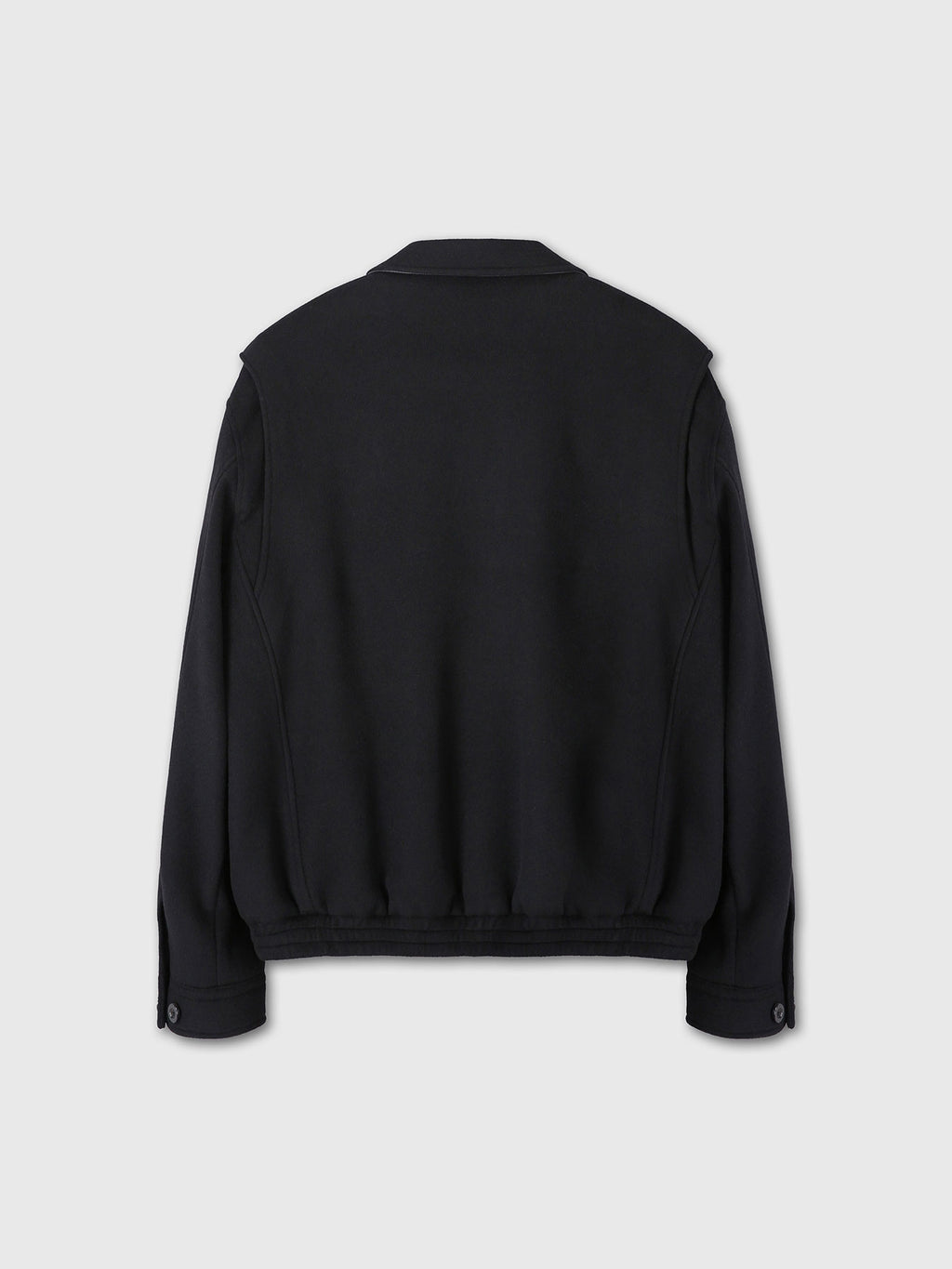 Tonywack - Wool And Silk Blouson Jacket (Black) product image 10 | TRAB K-Fashion Australia