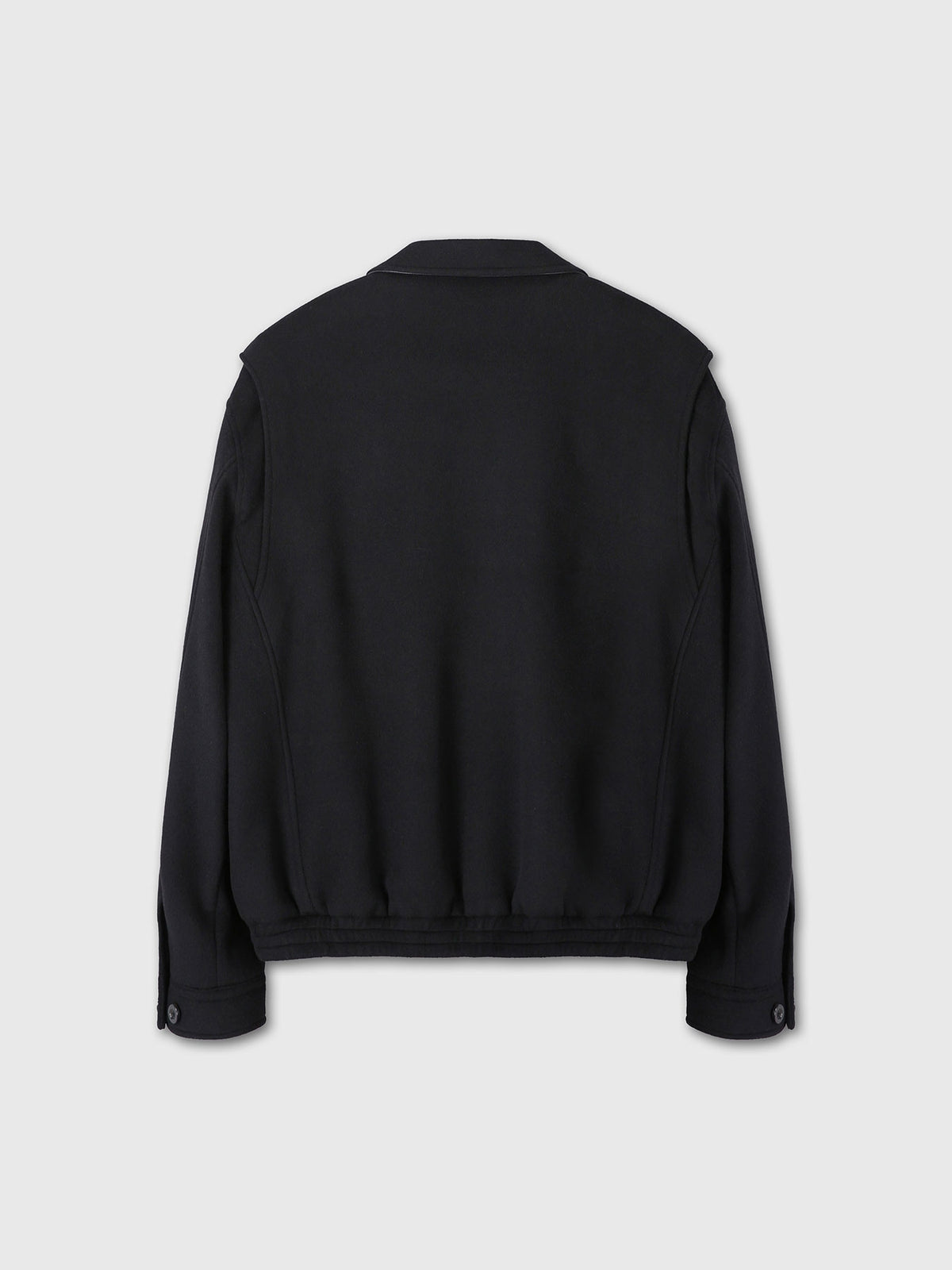 Tonywack - Wool And Silk Blouson Jacket (Black) product image 10 | TRAB K-Fashion Australia