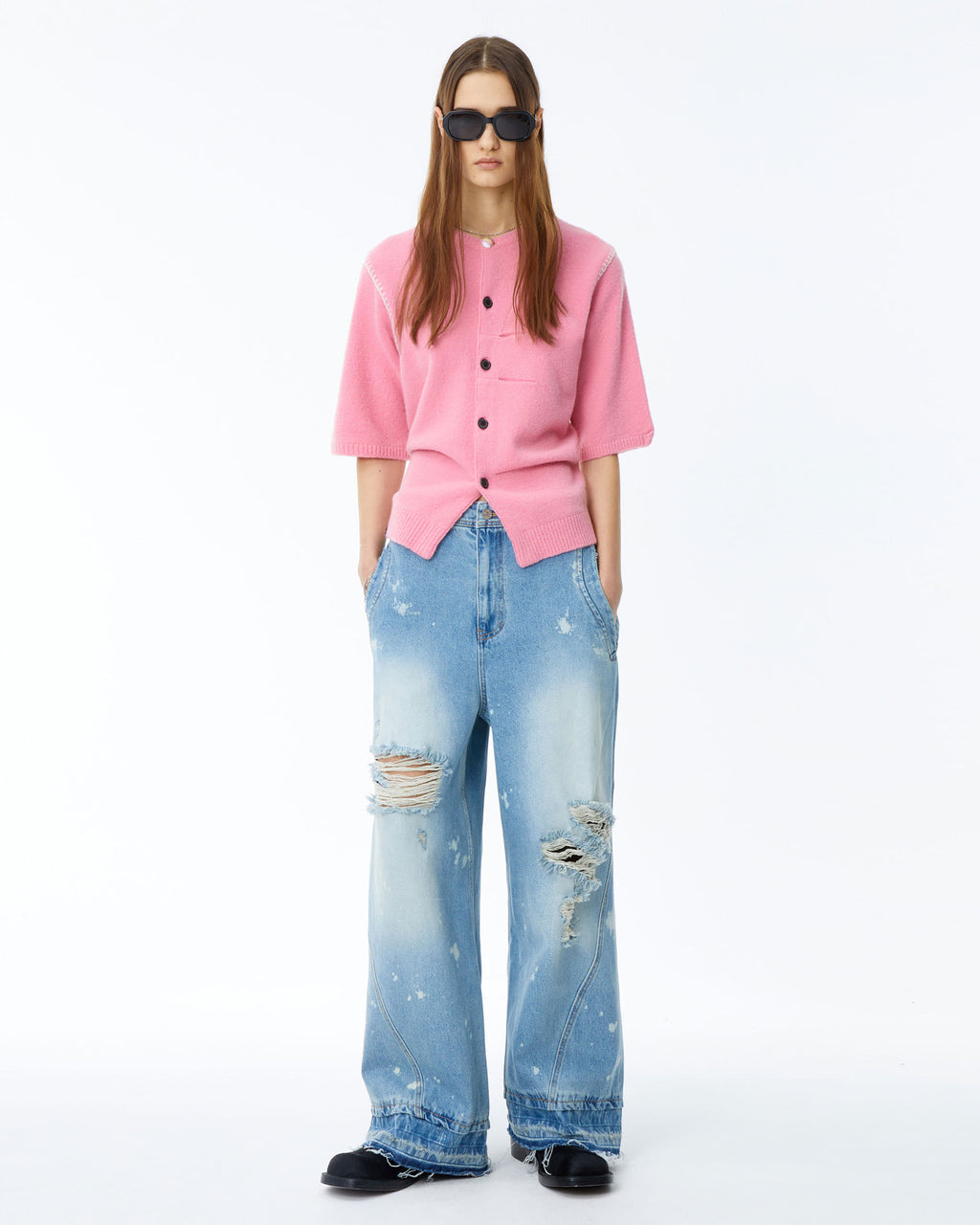 Ader Error - Viare knit (Pink) product image 1 | TRAB K-Fashion Australia