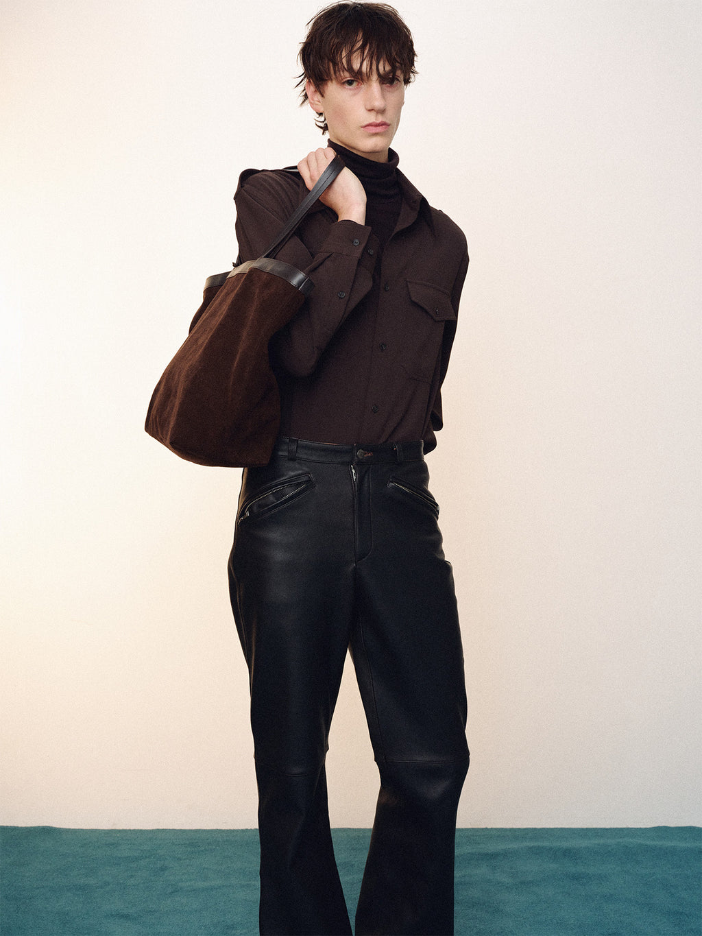Tonywack - Draped Utility Shirt (Brown) product image 8 | TRAB K-Fashion Australia