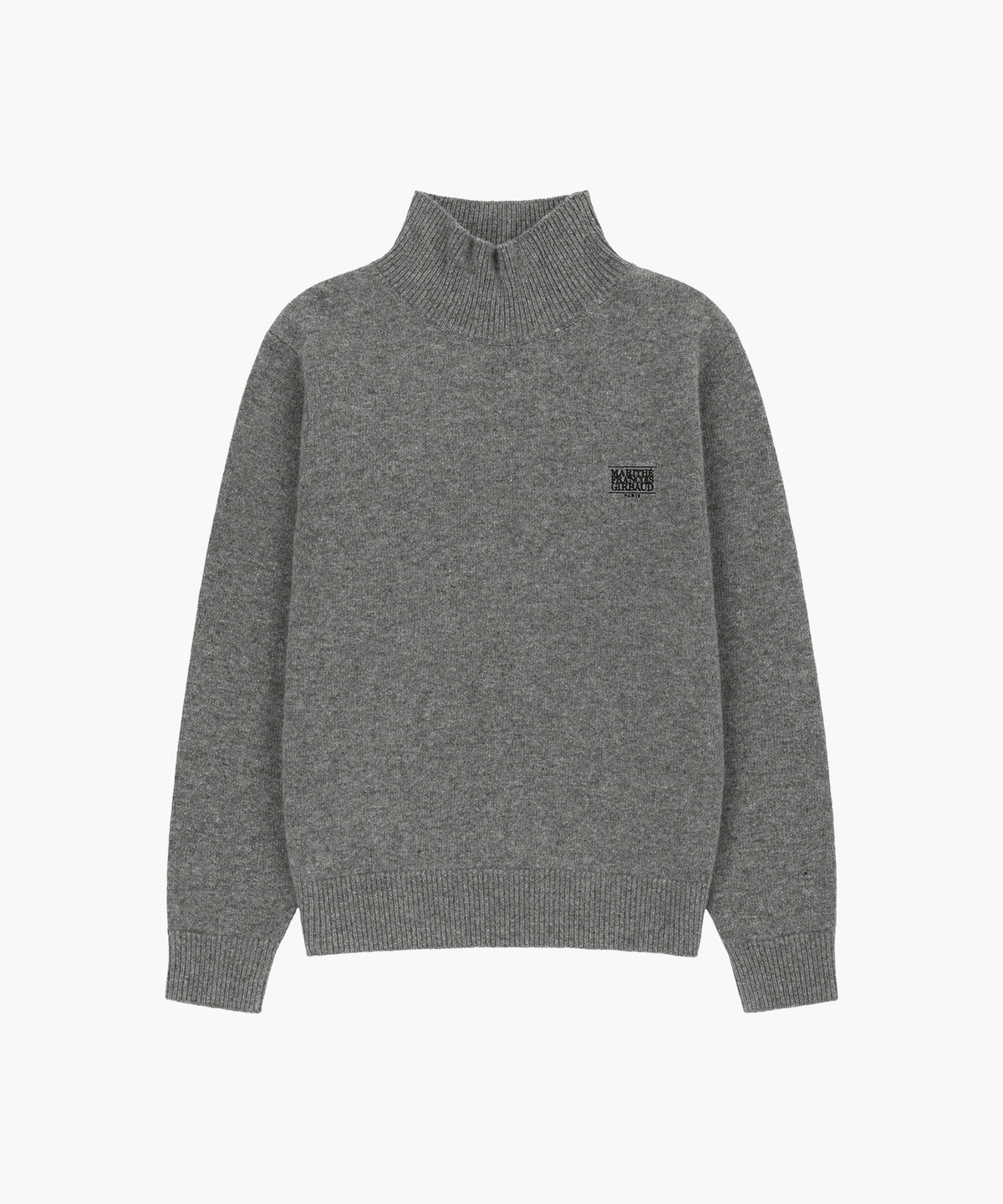 Marithe & Francois Girbaud - Premium Small Classic Logo Wool Turtle Neck Knit (Gray) product image 5 | TRAB K-Fashion Australia