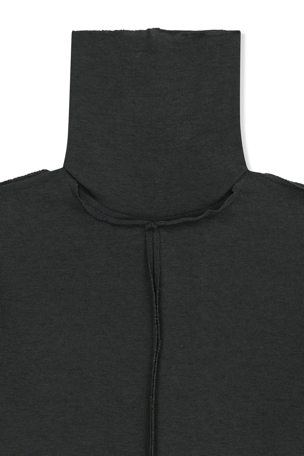 Matin Kim - Raw Cut High Neck Top (Charcoal) product image 3 | TRAB K-Fashion Australia