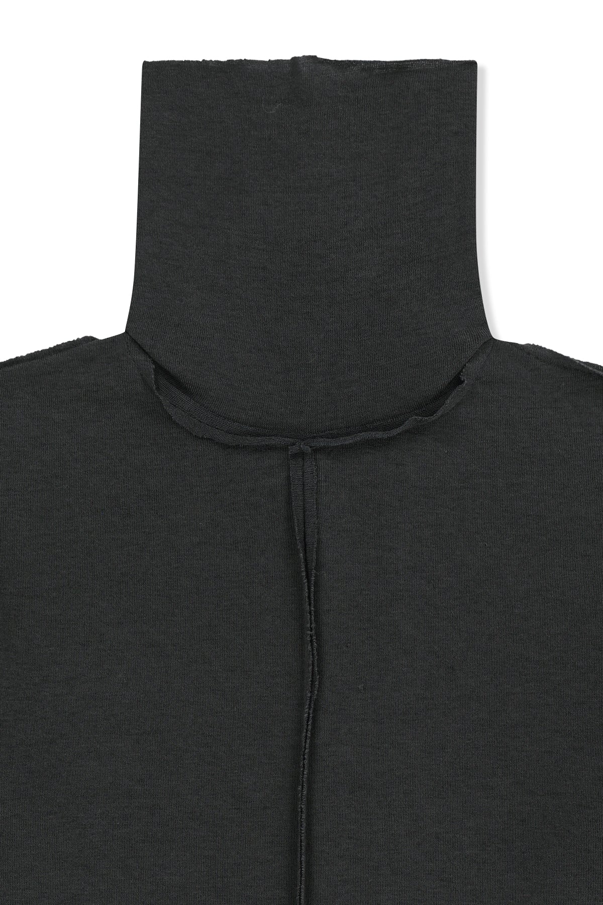 Matin Kim - Raw Cut High Neck Top (Charcoal) product image 3 | TRAB K-Fashion Australia