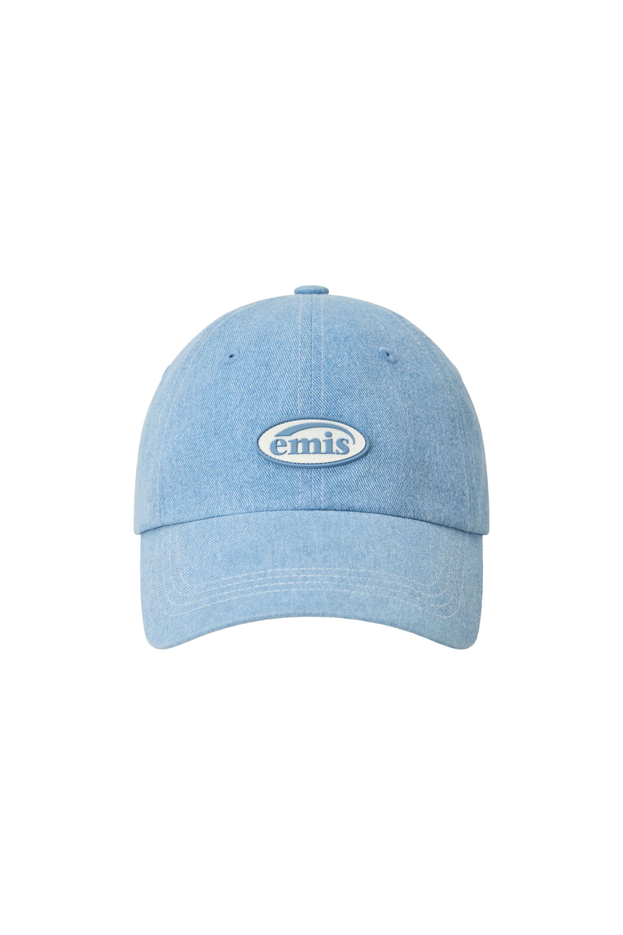 Emis - Mini Rubber Patch Pigment Ball Cap (Pastel Blue) product image 1 | TRAB K-Fashion Australia