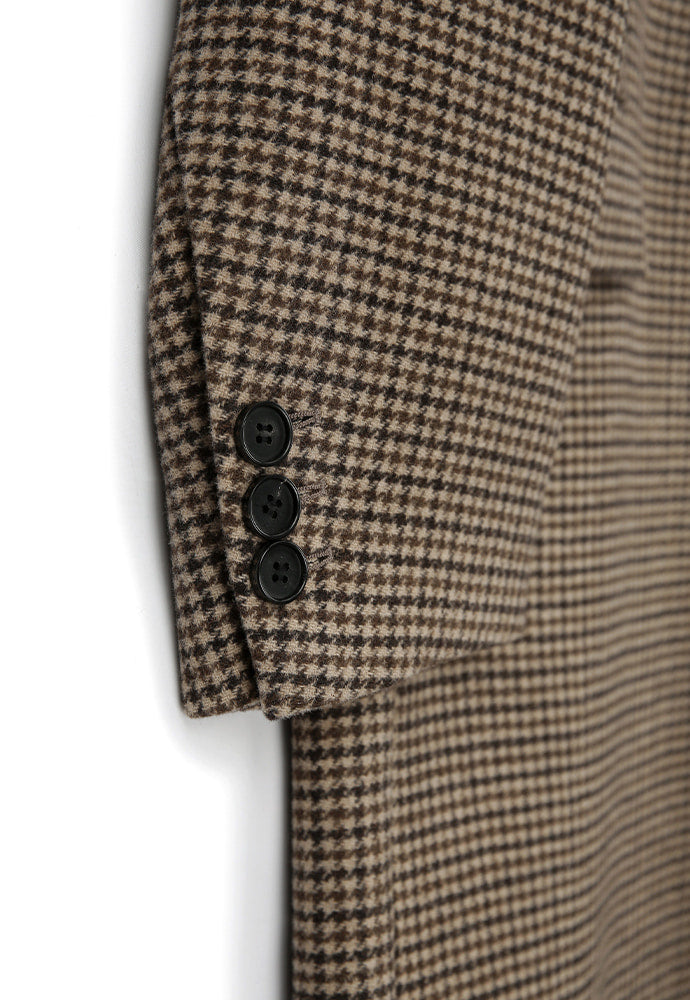 Tonywack - Single Breasted Tailored Coat (Brown/Beige/Black Houndtooth) product image 16 | TRAB K-Fashion Australia