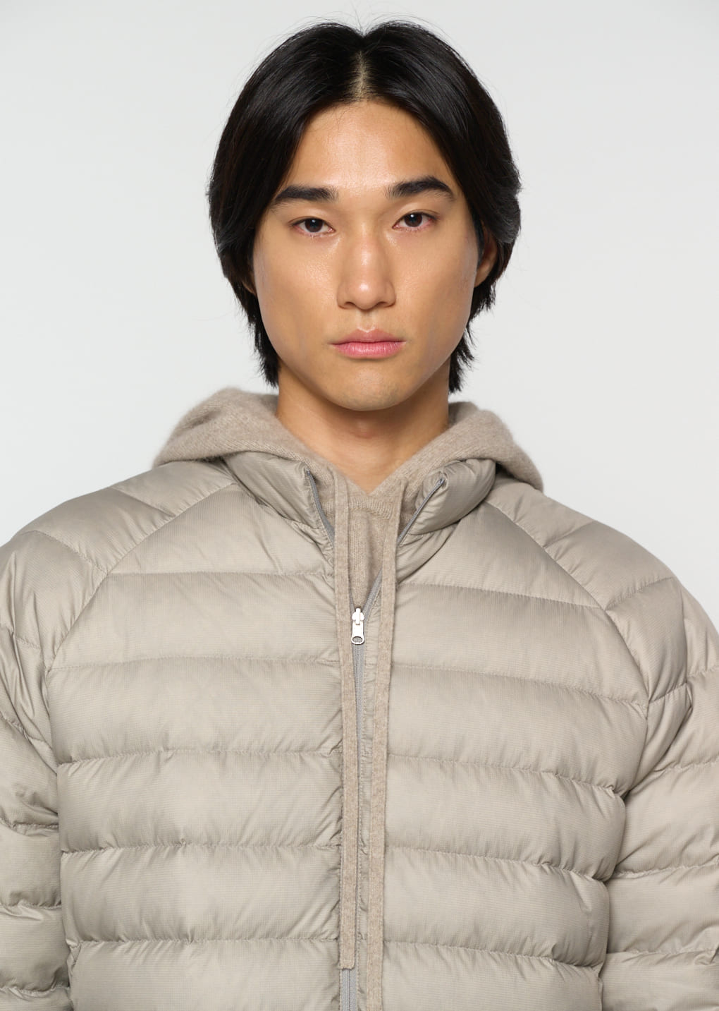 Amomento - [Pre-Order] goose down reversible jumper (Grey) product image 8 | TRAB K-Fashion Australia