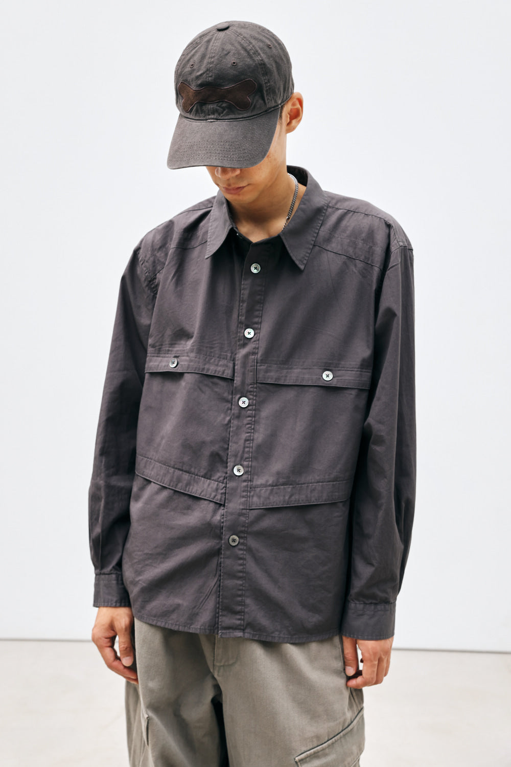 Hatchingroom - Bone Shirt Washed (Charcoal) product image 11 | TRAB K-Fashion Australia