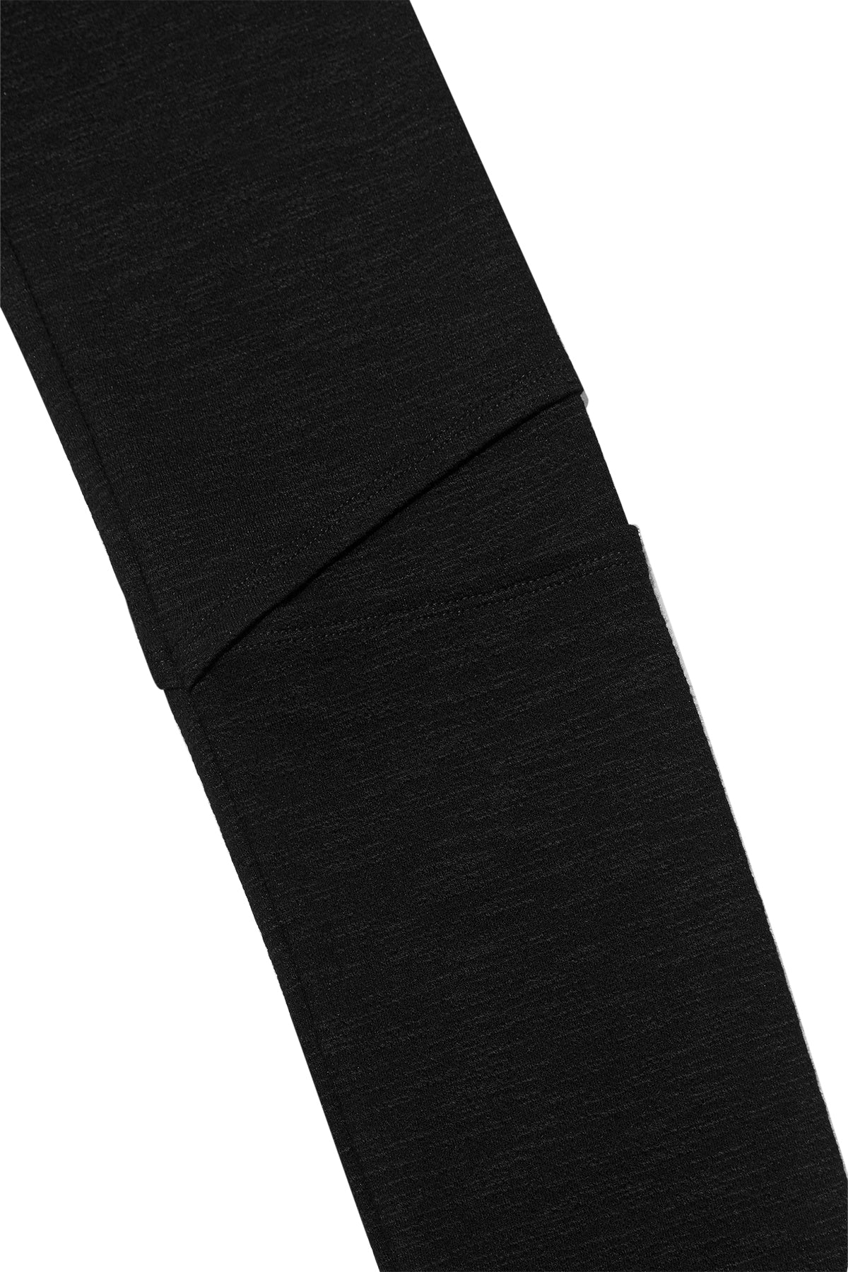 Matin Kim - Sleeve Slit Point Hoody Zip Up (Black) product image 5 | TRAB K-Fashion Australia