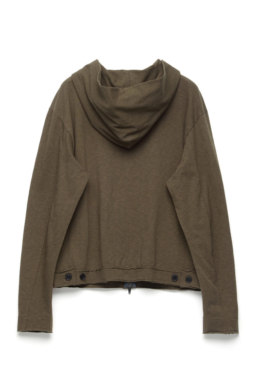Hatchingroom - Rough Hoodie Slub (Dark Khaki) product image 2 | TRAB K-Fashion Australia