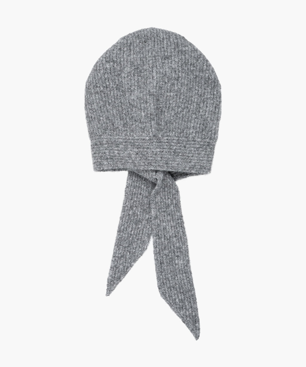 Marithe & Francois Girbaud - Regular Logo Scarf Balaclava (Melange Gray) product image 3 | TRAB K-Fashion Australia