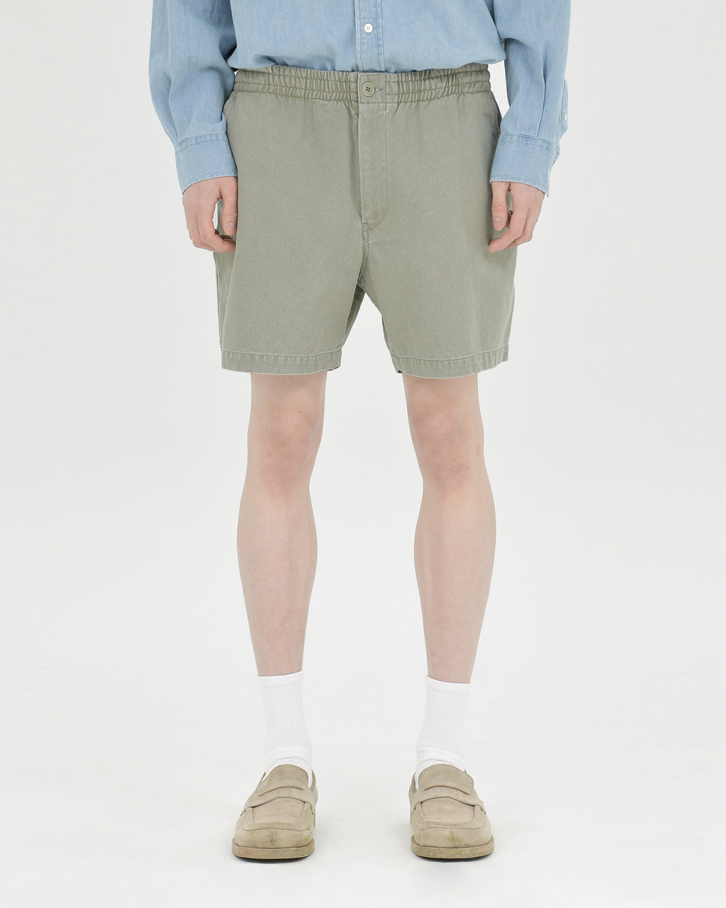Brownyard - Washed Shorts (Olive Grey) product image 1 | TRAB K-Fashion Australia