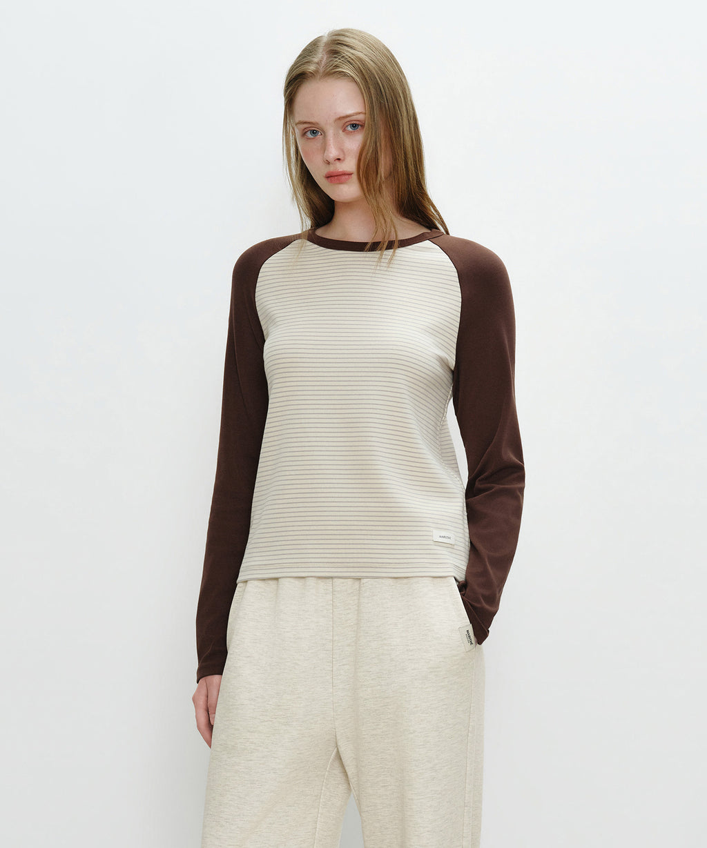 Marithe & Francois Girbaud - Basic Raglan Long Sleeve (Butter) product image 2 | TRAB K-Fashion Australia