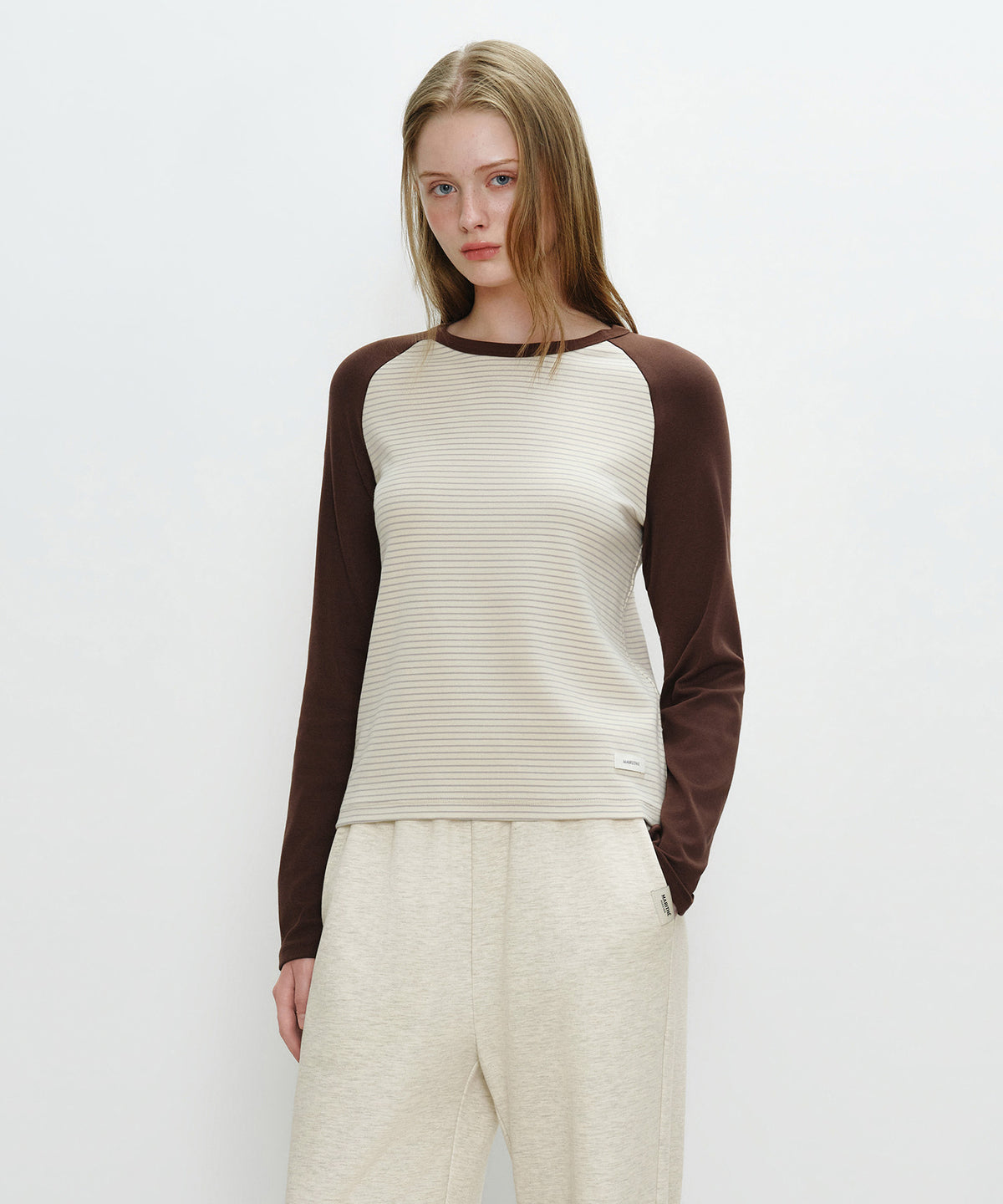 Marithe & Francois Girbaud - Basic Raglan Long Sleeve (Butter) product image 2 | TRAB K-Fashion Australia