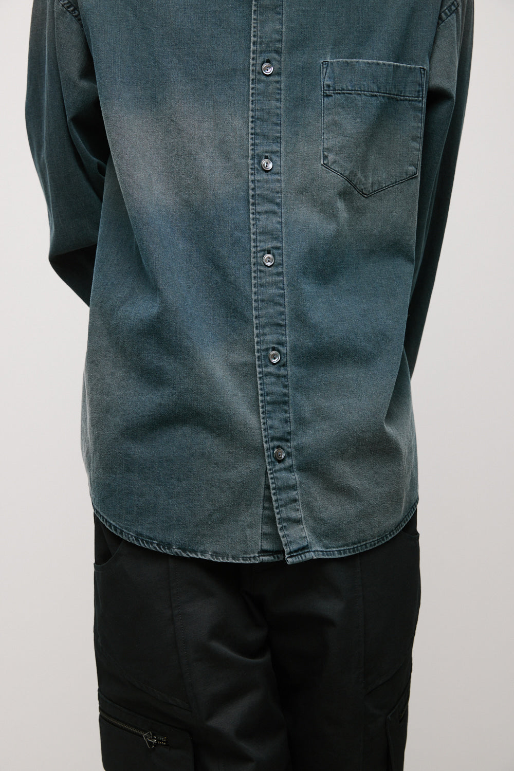 Hatchingroom - Over Denim Shirt (Blue Grey) product image 9 | TRAB K-Fashion Australia