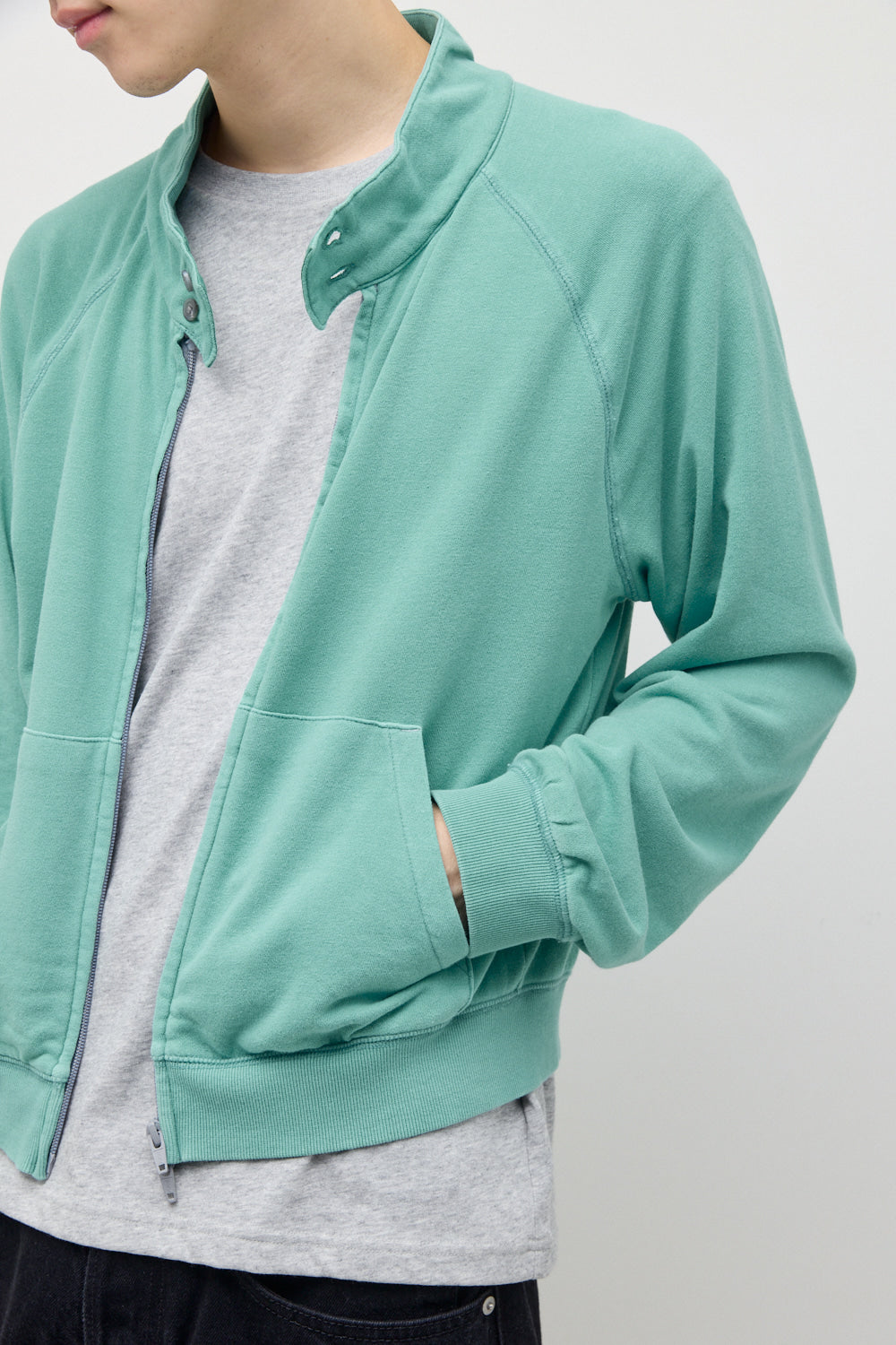 Hatchingroom - VTG Harrington Cardigan Bleached (Emerald) product image 9 | TRAB K-Fashion Australia