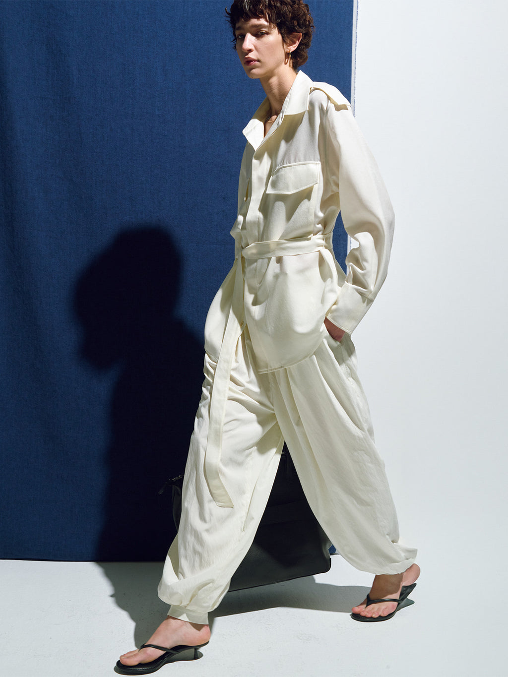 Tonywack - Pleated Voluminous Pants (Off White) product image 6 | TRAB K-Fashion Australia