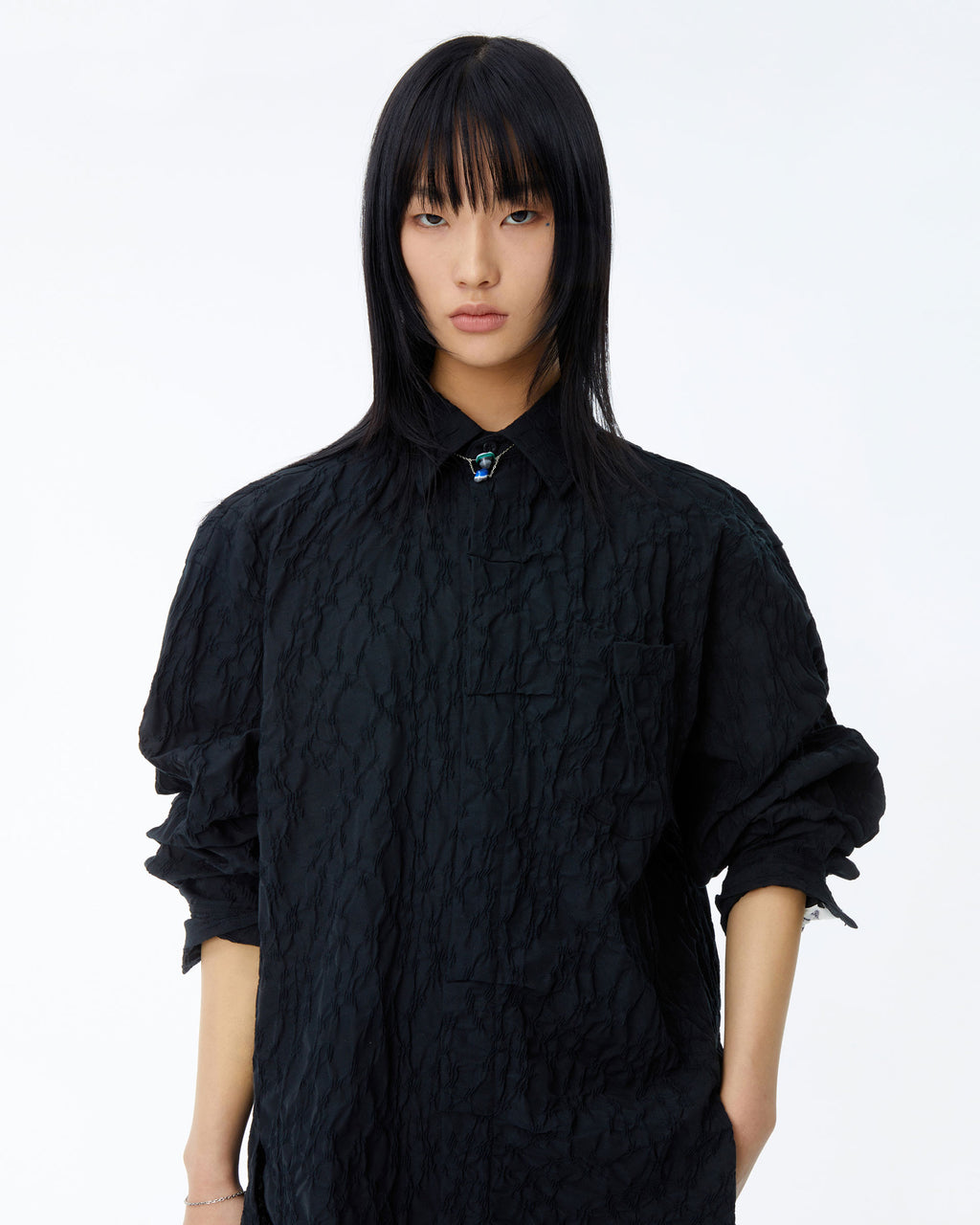 Ader Error - Edis shirt (Noir) product image 2 | TRAB K-Fashion Australia
