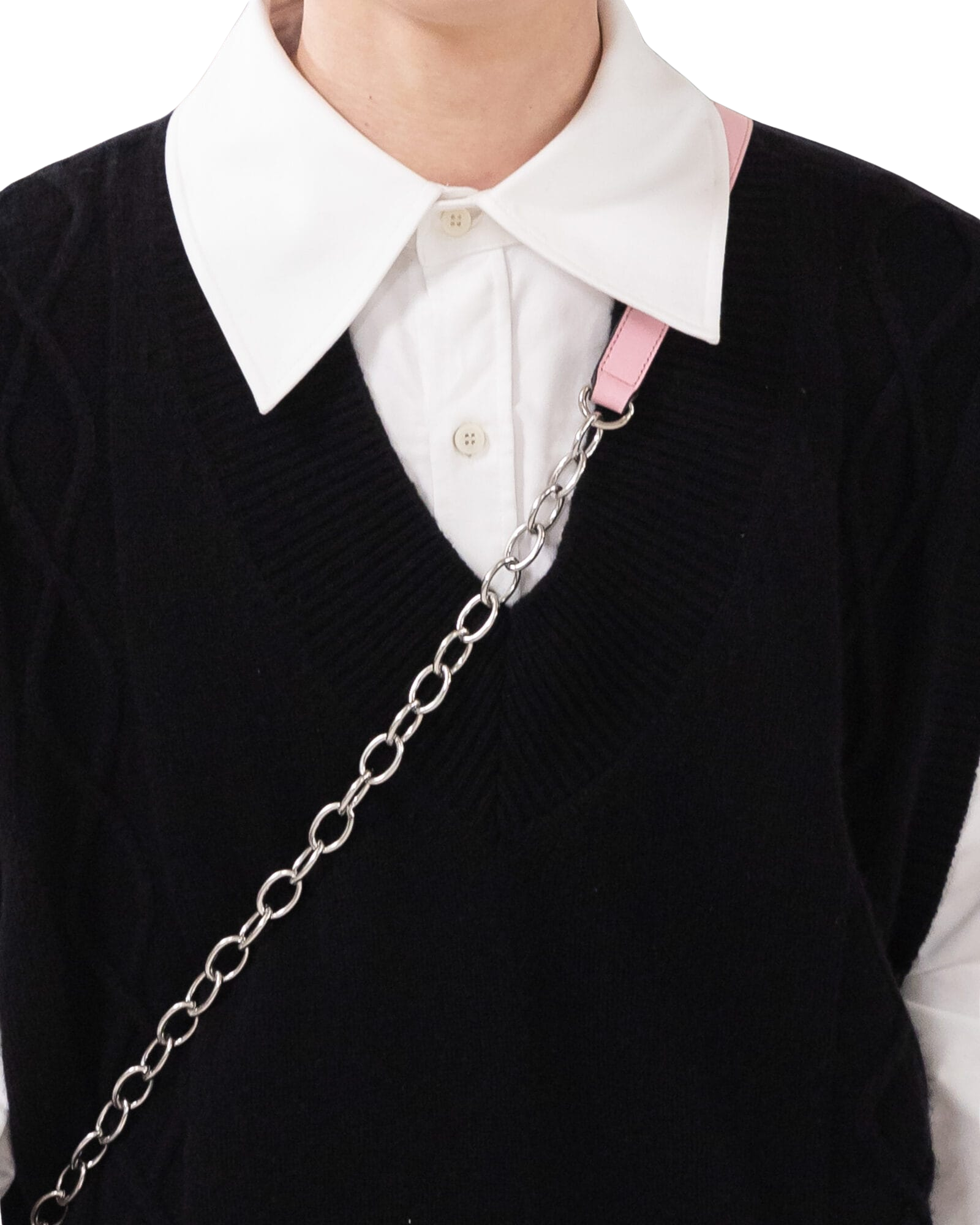 Kimhe Kim - Fringed Knit Vest (Black) product image 3 | TRAB K-Fashion Australia