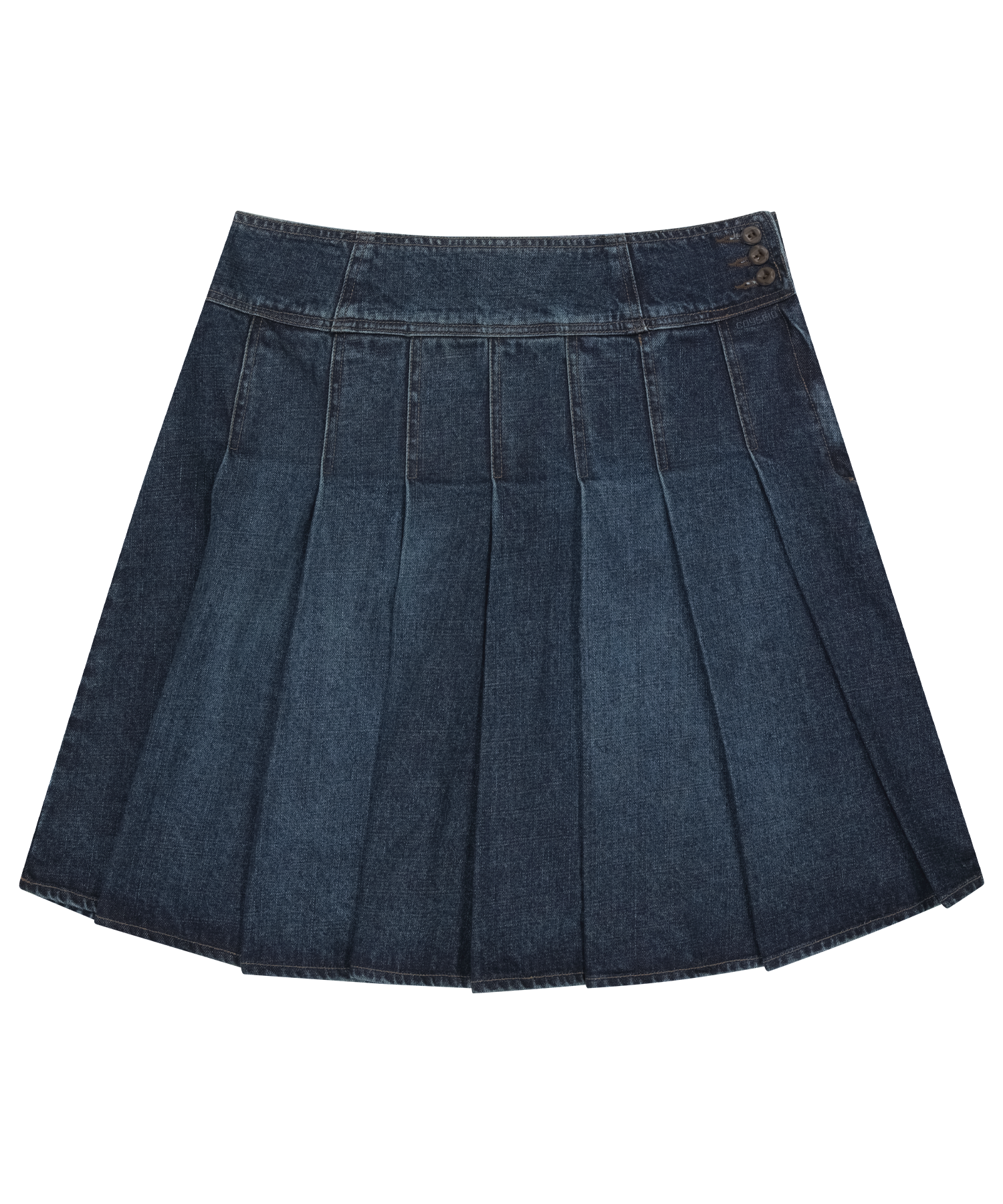 Coyseio - Deep Denim Pleats Skirt (Navy) product image 1 | TRAB K-Fashion Australia