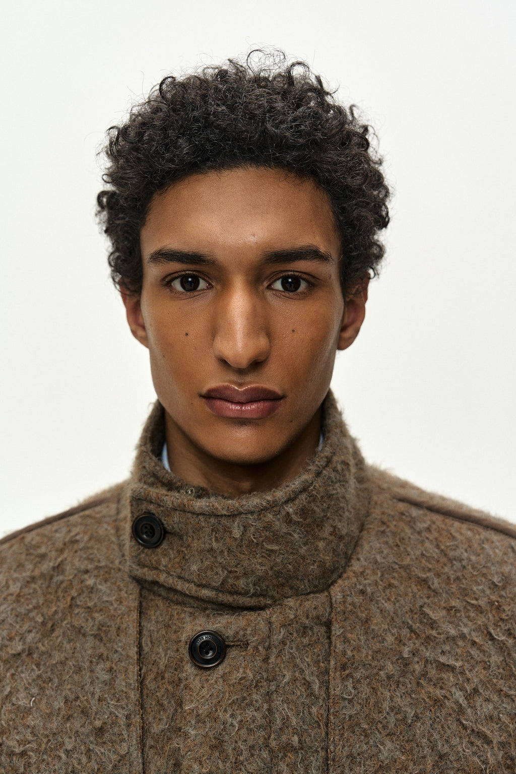 Andersson Bell - Linus Harrington Wool Jacket (brown/grey) (Brown/Grey) product image 5 | TRAB K-Fashion Australia