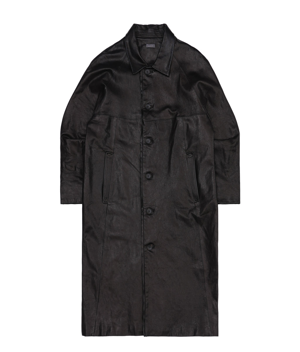 XLIM - Ep.9 01 Leather Coat (Black) product image 1 | TRAB K-Fashion Australia