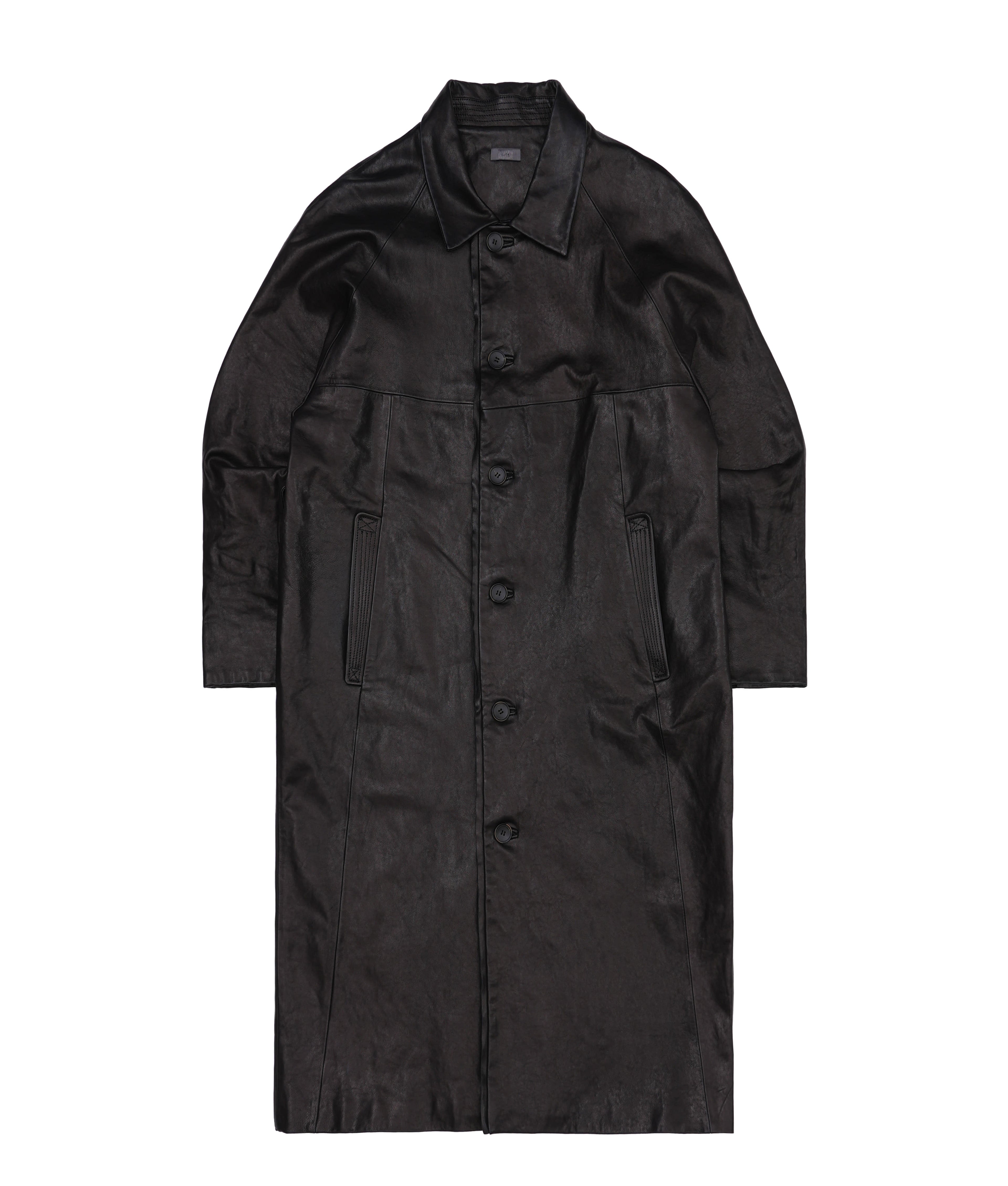 XLIM - Ep.9 01 Leather Coat (Black) product image 1 | TRAB K-Fashion Australia